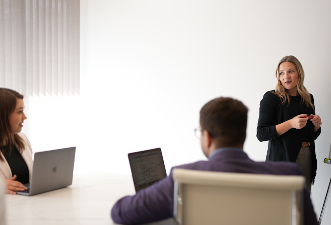 Astra’s professional front desk and reception area